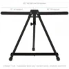 SoHo Urban Artist Black Aluminum Tabletop Easel Stand, Portable Easel For Display, Painting Canvas And More