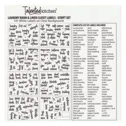Talented Kitchen 141 Laundry Room Labels For Jars - Preprinted White Script Stickers For Closet, Bathroom Organization (Water Resistant) -Smart Stationery Deals Store GUEST da020fb1 2306 425c 9104 1b969c7becbf