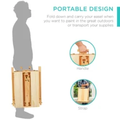 Best Choice Products French Easel, 32pc Beginners Kit Portable Wooden Adjustable Tripod W/ Paint Supplies -Smart Stationery Deals Store GUEST dbe0bf62 1fd5 499f bc62 bfa33250c83a