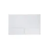 JAM Paper Laminated Two-Pocket Glossy Presentation Folders White 103489D