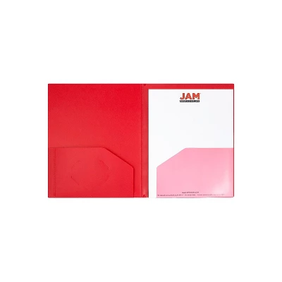 JAM Paper Heavy Duty Plastic Multi-Pocket Folders 6 Pocket Organizer Red Bulk 72/Pack (389MP6rea) 1 JAM Paper Heavy Duty Plastic Multi-Pocket Folders 6 Pocket Organizer Red Bulk 72/Pack (389MP6rea)
