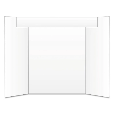 Eco Brites Too Cool Tri-Fold Poster Board 24 X 36 White/White 27367 1 Eco Brites Too Cool Tri-Fold Poster Board 24 X 36 White/White 27367