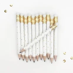 12pk Mini Pencils Polka Dots Foil Gold 6 12pk Mini Pencils Polka Dots Foil Gold -Smart Stationery Deals Store GUEST e8837778 7387 4723 b51d c7cb7c9106f0