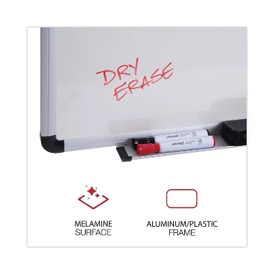 UNIVERSAL Dry Erase Board Melamine 36 X 24 White Black/Gray Aluminum/Plastic Frame 43723 1 UNIVERSAL Dry Erase Board Melamine 36 X 24 White Black/Gray Aluminum/Plastic Frame 43723