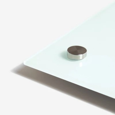 U Brands 36" Square Glass Frameless Dry Erase Board White Frosted Surface 1 U Brands 36" Square Glass Frameless Dry Erase Board White Frosted Surface