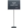 Quartet Magnetic Letterboard 20"x16"x45-62" CE Stand/BK Base 7920M