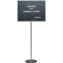 Quartet Magnetic Letterboard 20"x16"x45-62" CE Stand/BK Base 7920M