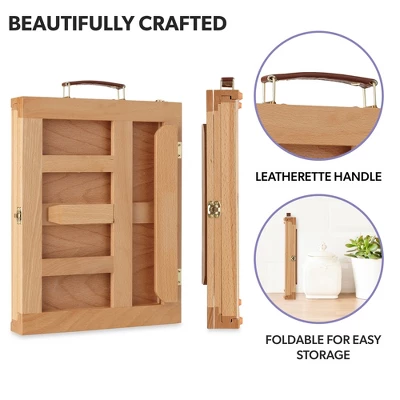 7 Elements Wooden Tabletop Art Easel With Palette And Storage Drawer 2 7 Elements Wooden Tabletop Art Easel With Palette And Storage Drawer - Image 2