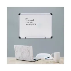 UNIVERSAL Dry Erase Board Melamine 24 X 18 White Black/Gray Aluminum/Plastic Frame 43722 -Smart Stationery Deals Store GUEST ed5fa695 5111 4adc 8093 5edcda0c9dfe