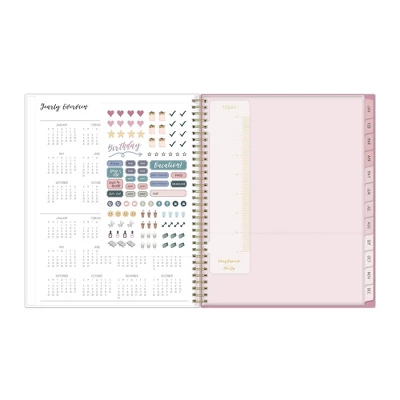 Ivory Paper Co 2024 Planner 11"x8.5" Weekly/Monthly Wirebound Celine Rose Pink 7 Ivory Paper Co 2024 Planner 11"x8.5" Weekly/Monthly Wirebound Celine Rose Pink - Image 7