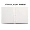 Staples School Grade 2 Pocket Folder With Fasteners White 25/Box 27545-CC