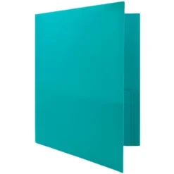JAM 6pk POP 2 Pocket School Presentation Plastic Folders Teal -Smart Stationery Deals Store GUEST ee3b644d 66b9 4605 b309 f6d9d7e67d70