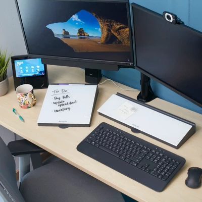 ECR4Kids MessageStor Dry Erase Memo Station, Desktop Whiteboard With Storage And Built-In Organizer 2 ECR4Kids MessageStor Dry Erase Memo Station, Desktop Whiteboard With Storage And Built-In Organizer - Image 2