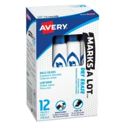 Avery Marks-A-Lot Dry-Erase Markers Chisel Tip Blue Ink 12/Pk 24406 10 Avery Marks-A-Lot Dry-Erase Markers Chisel Tip Blue Ink 12/Pk 24406 -Smart Stationery Deals Store GUEST f0c289ef 929d 4fa9 be04 c91adf8ca01c