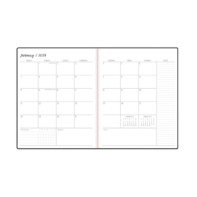 Ivory Paper Co 2024 Planner 10"x8" Weekly/Monthly Bookbound Black 5 Ivory Paper Co 2024 Planner 10"x8" Weekly/Monthly Bookbound Black - Image 5