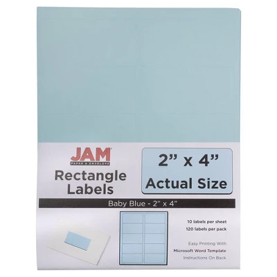 JAM Paper Mailing Labels 2" X 4" 120ct 8 JAM Paper Mailing Labels 2" X 4" 120ct - Image 8