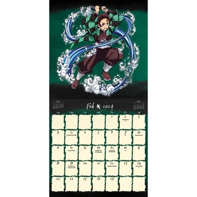 Trends International Inc. 2023-24 Wall Calendar 12"x12" Demon Slayers 2 Trends International Inc. 2023-24 Wall Calendar 12"x12" Demon Slayers - Image 2
