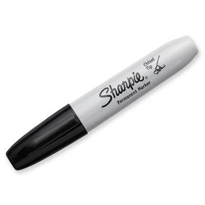 Sharpie Permanent Marker 5.3mm Chisel Tip Black Dozen 38201 1 Sharpie Permanent Marker 5.3mm Chisel Tip Black Dozen 38201