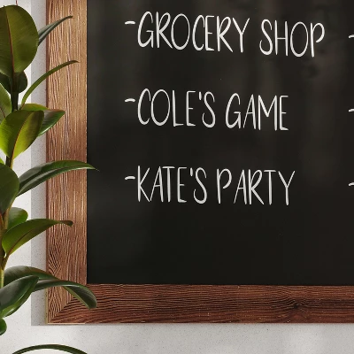 Flash Furniture Canterbury Wall Mount Magnetic Chalkboard Sign With Eraser, Hanging Wall Chalkboard Memo Board For Home, School, Or Business 4 Flash Furniture Canterbury Wall Mount Magnetic Chalkboard Sign With Eraser, Hanging Wall Chalkboard Memo Board For Home, School, Or Business - Image 4