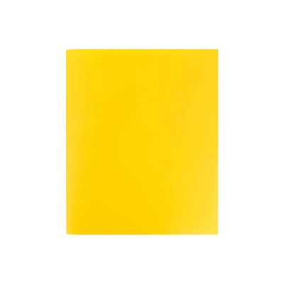 JAM Paper Heavy Duty Matte 2-Pocket Folder Yellow 108/Box 383HYEB 3 JAM Paper Heavy Duty Matte 2-Pocket Folder Yellow 108/Box 383HYEB - Image 3