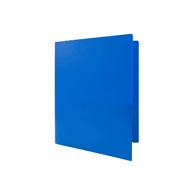 JAM Paper Heavy Duty 2-Pocket Folder Blue 108/Carton 383HBUB 3 JAM Paper Heavy Duty 2-Pocket Folder Blue 108/Carton 383HBUB - Image 3